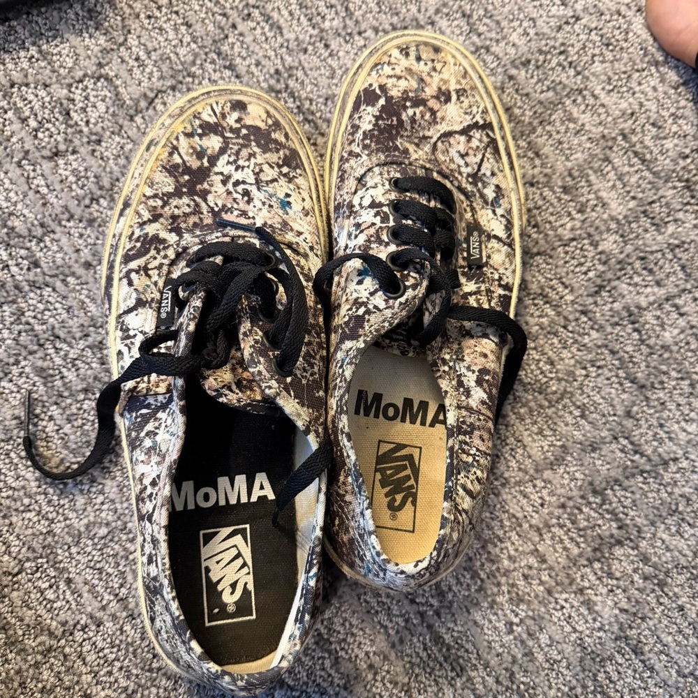 Vans MoMA Jackson Pollock Black and White Sneakers